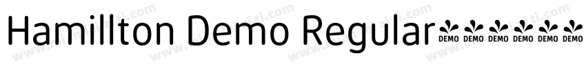 Hamillton Demo Regular字体转换
